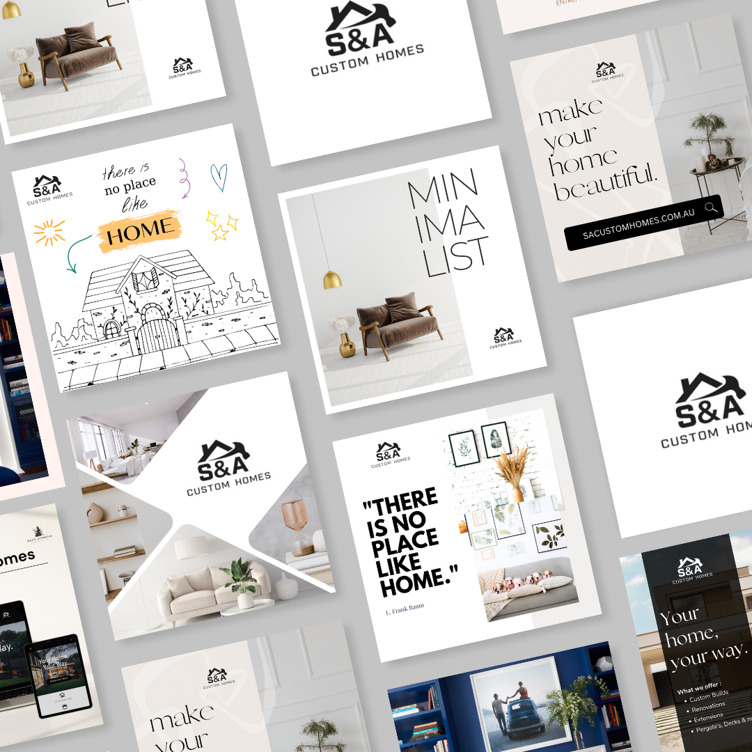 Home | Busy Goddess Marketing | Australia Wide 39 S & A Custom Homes Social Grid